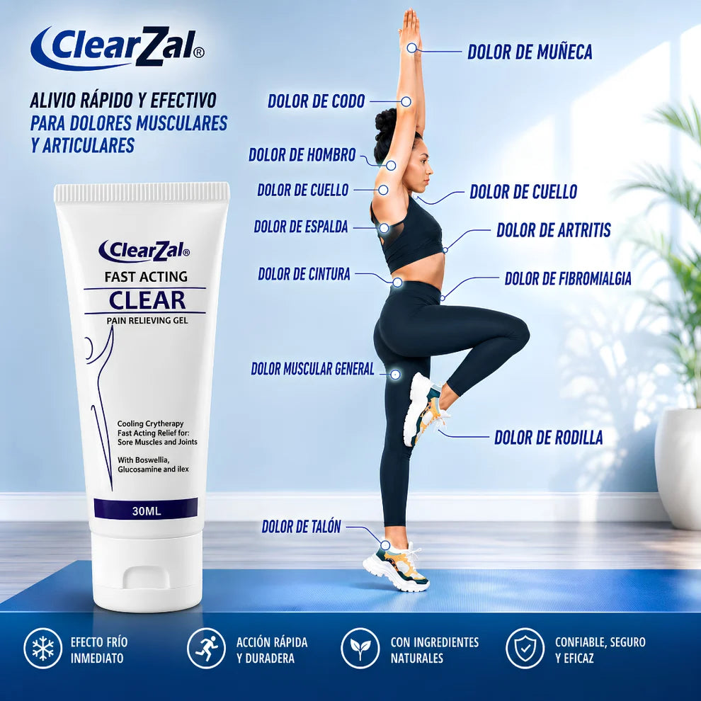 ClearZal® | Alivio para músculos, articulaciones y zonas sensibles