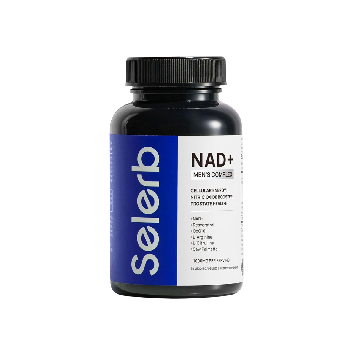Selerb™ NAD+ Men Complex Aumentan la Energía Celular, Vitalidad y Longevidad, rendimiento masculino y salud prostática.