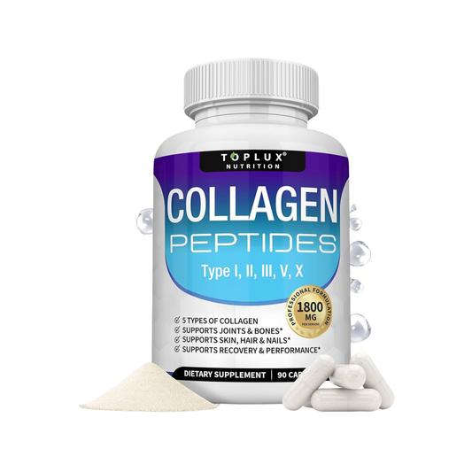 Collagen Peptides™ Suplemento de péptidos de colágeno reduce arrugas visibles y dolor articular en semanas sin cirugía ni cremas de efecto temporal.