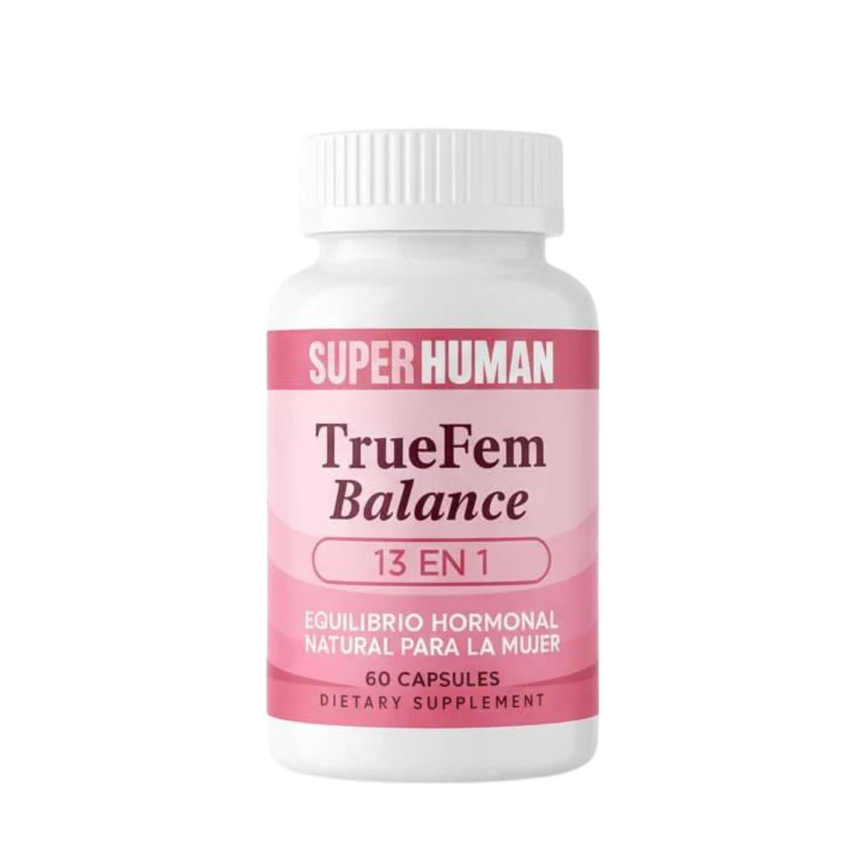 TrueFem™ Suplemento hormonal femenino equilibrio hormonal estable en semanas fórmula 13 activos sin hormonas sintéticas.